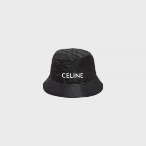 Black Celine BUCKET IN NYLON TWILL Hat | CL-591706