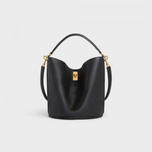 Black Celine Bucket Bag in Smooth Calfskin 16 | CL-593254