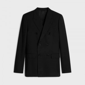 Black Celine CLASSIC IN WOOL GABARDINE Jackets | CL-591990