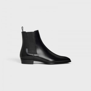 Black Celine DRUGSTORE CHELSEA in Shiny calfskin Boots | CL-591868