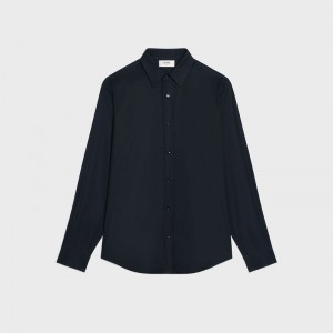 Black Celine LOOSE IN COTTON POPLIN Shirts | CL-592166