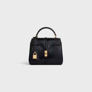 Black Celine MINI in Lizard 16 | CL-593271