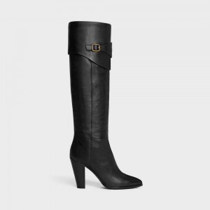 Black Celine RIDING WITH TRIOMPHE WILTERN in CALFSKIN Boots | CL-592515