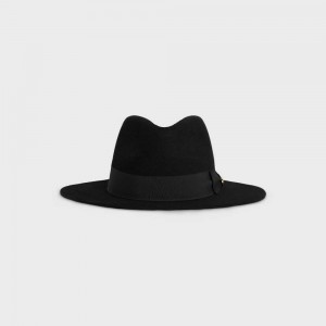 Black Celine fedora in felt Hat | CL-592339