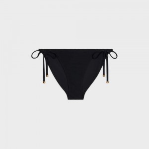 Black Celine triomphe bottom in matte jersey Swimwear | CL-592764