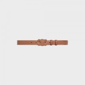 Bronze Celine MEDIUM CUIR TRIOMPHE in Taurillon Leather Belts | CL-592483