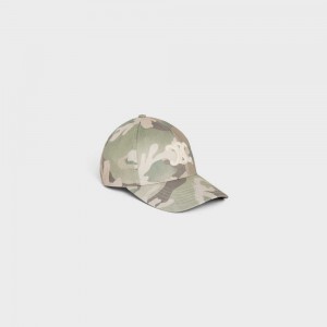 Camo Clair Celine baseball in camouflage cotton Cap | CL-592360