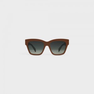 Chocolate Celine Triomphe 09 in Acetate Sunglasses | CL-592390