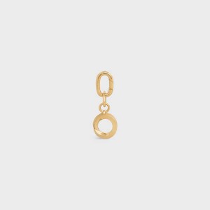 Gold Celine O CHARM in Brass Leather Goods Accessories | CL-592934