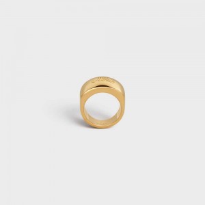 Gold Celine Triomphe Bold in Brass with Gold Finish Rings | CL-592193