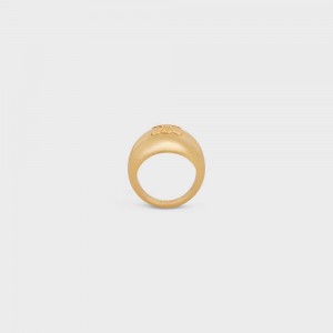 Gold Celine Triomphe Bold in Brass with Gold Finish Rings | CL-592190