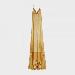 Gold Celine lingerie in crepe lamé Dresses | CL-592864