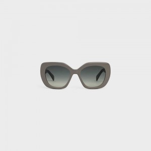 Grey Celine Triomphe 06 in Acetate Sunglasses | CL-592384