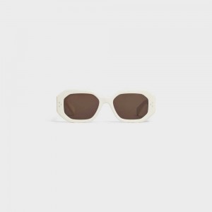 Ivory Celine Square S255 in Acetate Sunglasses | CL-592404