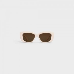 Ivory Celine Triomphe 04 in Acetate Sunglasses | CL-592395