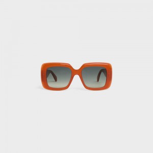 Milky Rust Celine Square S263 in Acetate Sunglasses | CL-592375