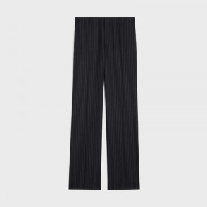 NOIR/CRAIE Celine straight in striped wool Trousers | CL-592009