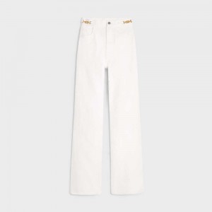 OPTIC WHITE WASH Celine Jane flared jeans in optic wash denim Pants | CL-592722