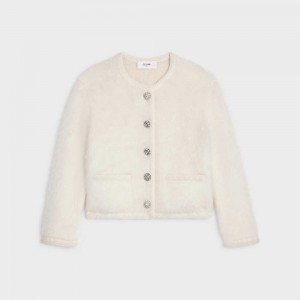 Off White Celine Cardigan in brushed mohair Knitwear | CL-592699