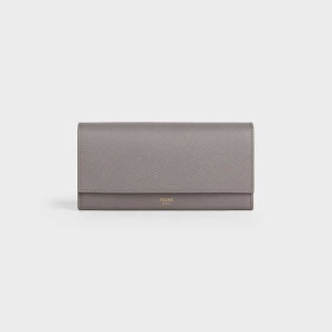 Pebble Celine Large flap in Grained calfskin Wallets | CL-592995