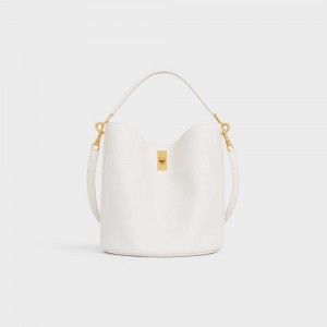 RICE Celine Bucket Bag in Supple Grained Calfskin 16 | CL-593258