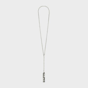 Silver Celine César Project Compression in Sterling Silver Necklaces | CL-592290