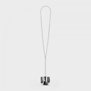 Silver / Black Celine Nevelson Project Sterling Silver and Oak Wood Necklaces | CL-592293