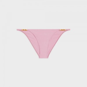 Vieux Rose Celine triomphe bottom in matte jersey Swimwear | CL-592769