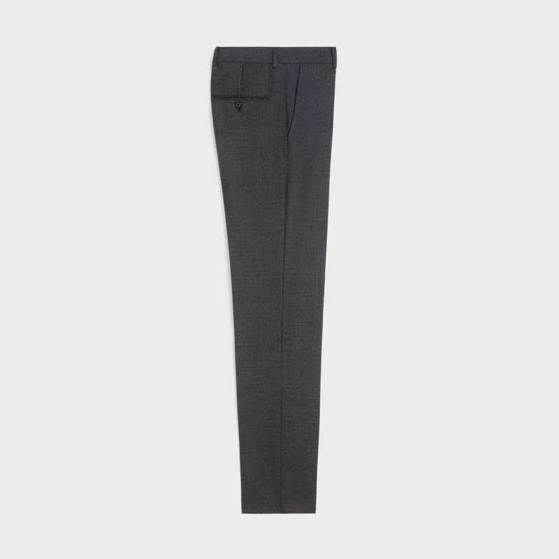 Anthracite Celine classic in lightweight wool Trousers | CL-592028