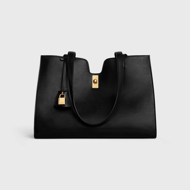 Black Celine 16 in SMOOTH CALFSKIN Cabas | CL-593079