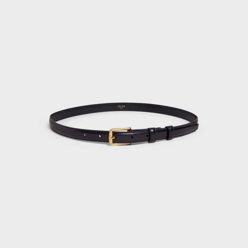 Black Celine BC-01 18MM in Taurillon Leather Belts | CL-592485