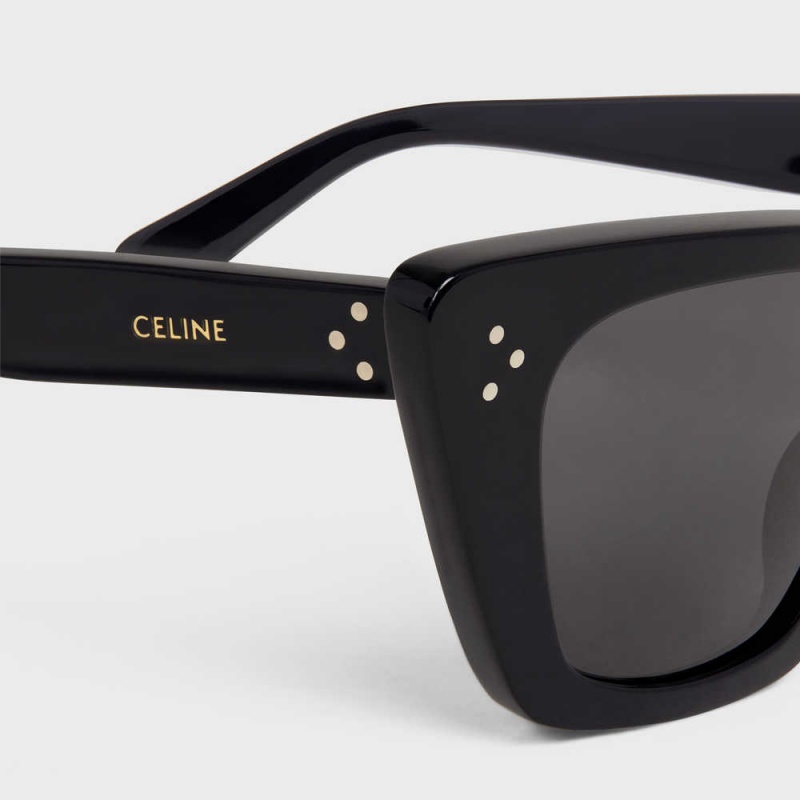 Black Celine Cat Eye S187 in Acetate Sunglasses | CL-592425