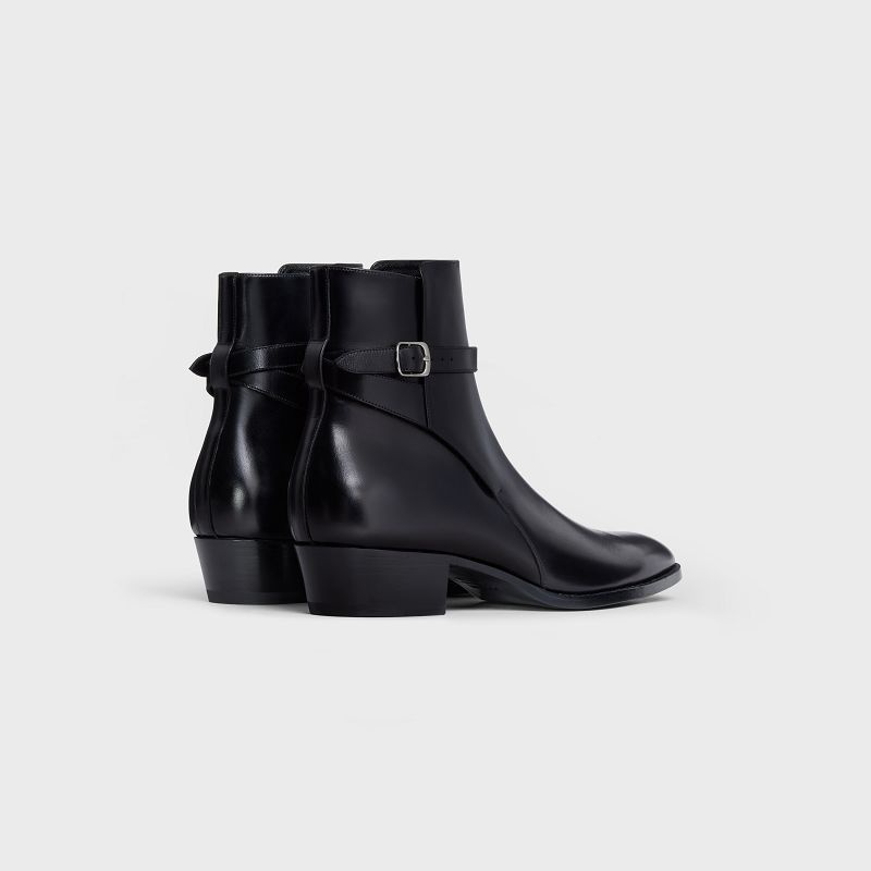 Black Celine DRUGSTORE JODHPUR in Shiny calfskin Boots | CL-591871