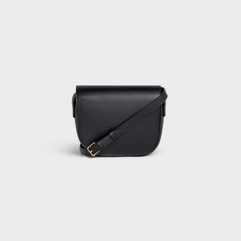 Black Celine FOLCO in Smooth Calfskin Cuir Triomphe | CL-593156