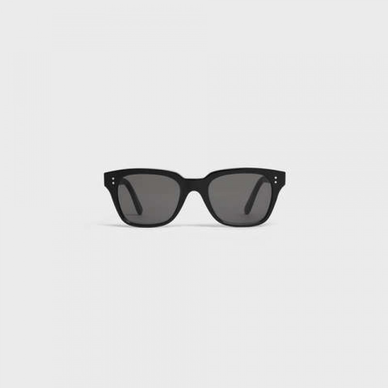 Black Celine Frame 04 in Acetate with Polarized Lenses Sunglasses | CL-591738