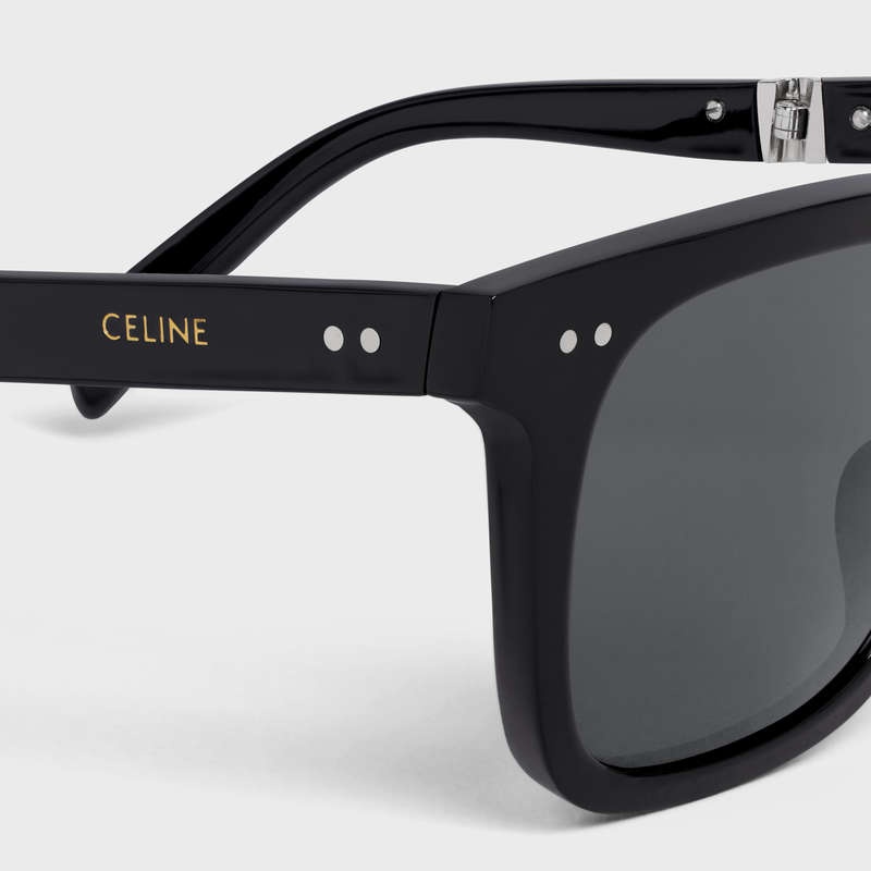 Black Celine Frame 44 in Acetate with Metal Sunglasses | CL-591734