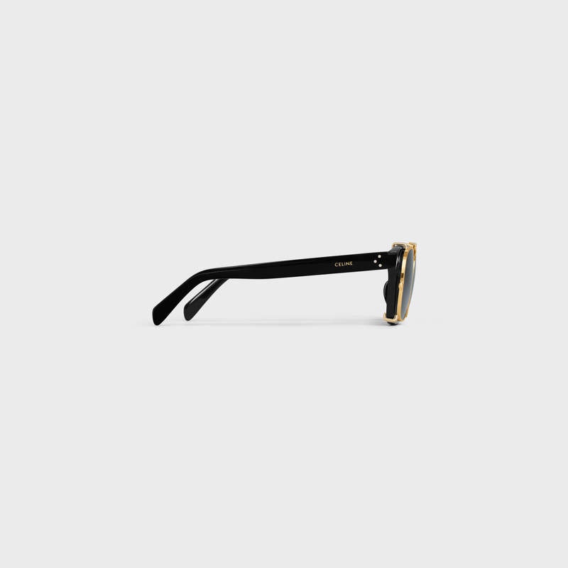 Black Celine Frame 51 in Acetate with Metal Sunglasses | CL-591731