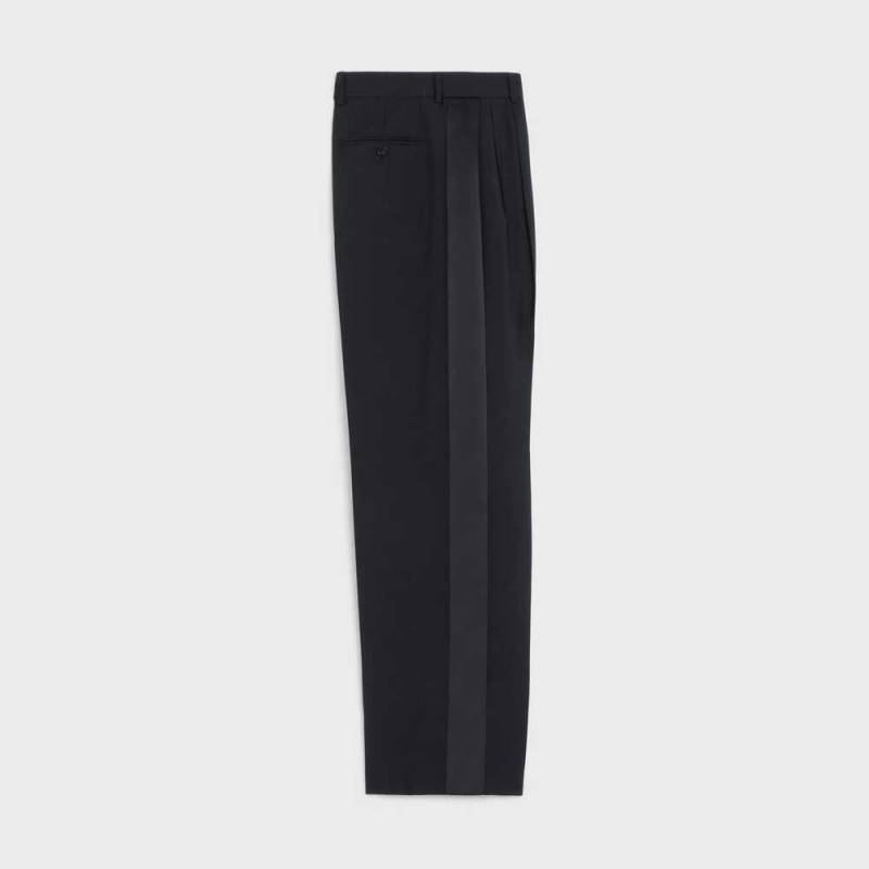 Black Celine JUDE TUX IN WOOL AND MOHAIR Pants | CL-592737