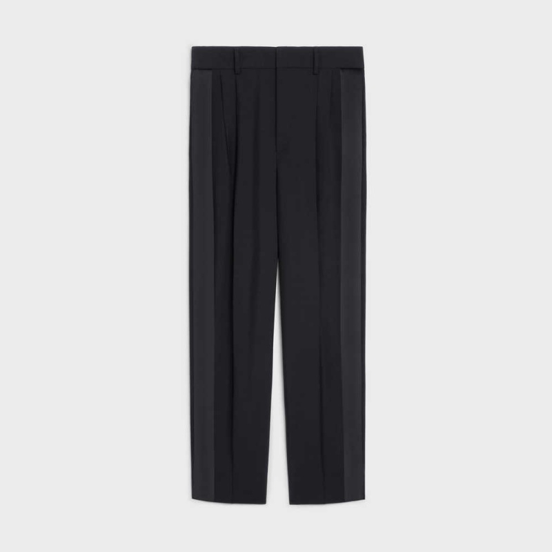 Black Celine JUDE TUX IN WOOL AND MOHAIR Pants | CL-592737