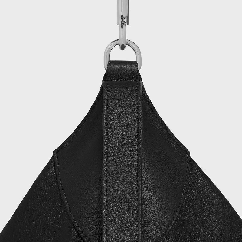 Black Celine Large Strap Romy in Supple Calfskin Shoulder Bags | CL-591841