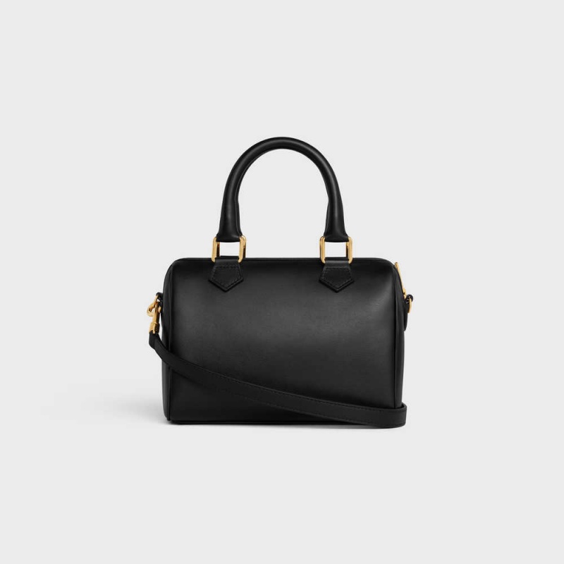 Black Celine SMALL BOSTON in Smooth Calfskin Cuir Triomphe | CL-593148