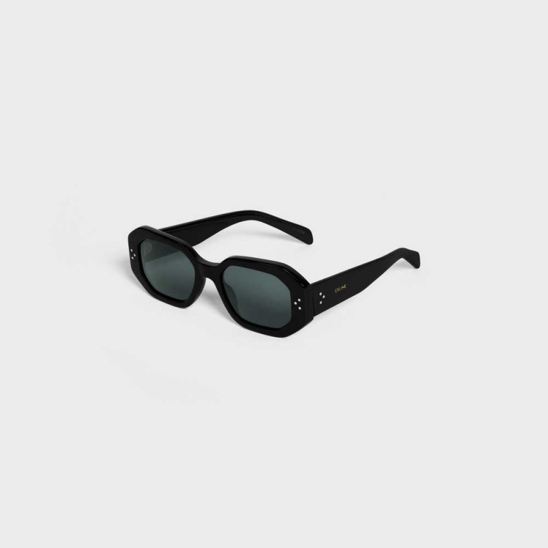 Black Celine Square S255 in Acetate Sunglasses | CL-592401