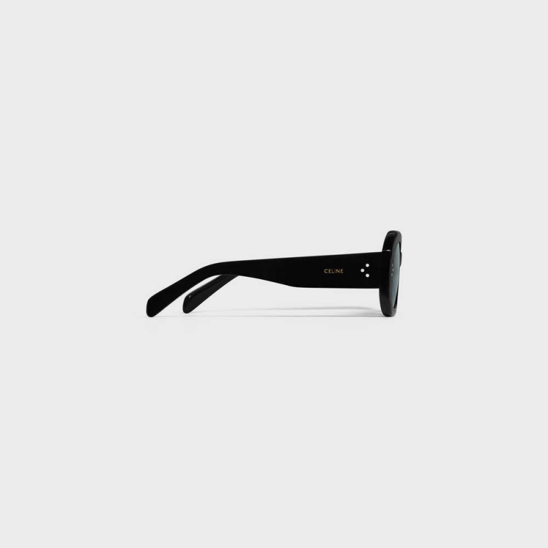 Black Celine Square S255 in Acetate Sunglasses | CL-592401