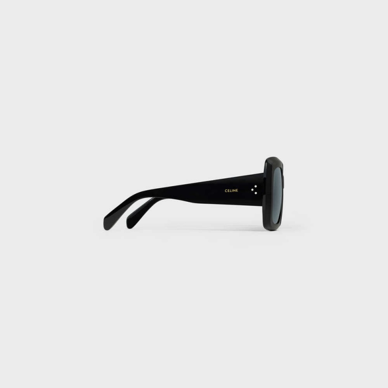 Black Celine Square S263 in Acetate Sunglasses | CL-592374