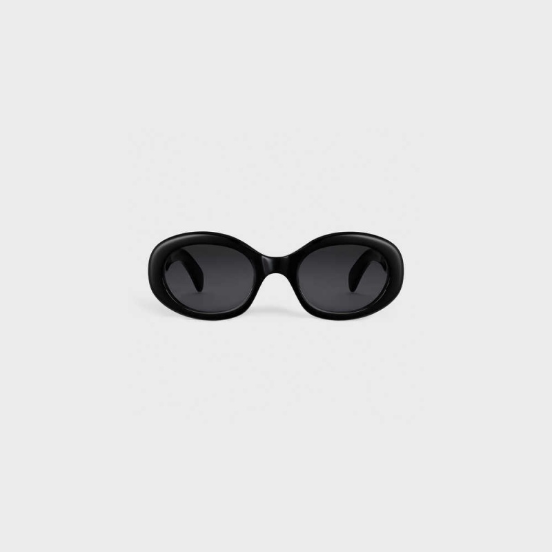 Black Celine Triomphe 01 in Acetate Sunglasses | CL-592379