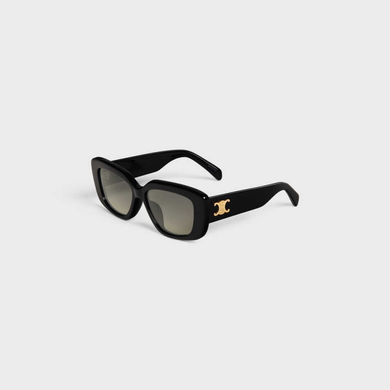 Black Celine Triomphe 04 in Acetate Sunglasses | CL-592391