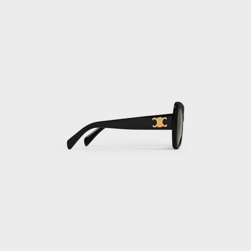 Black Celine Triomphe 06 in Acetate Sunglasses | CL-592405