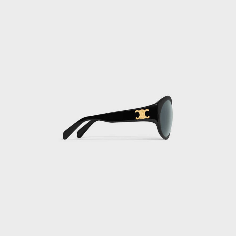 Black Celine Triomphe 11 in Acetate Sunglasses | CL-592372