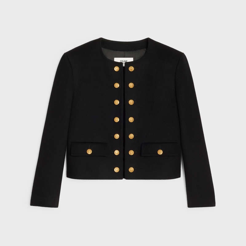 Black Celine chasseur in wool cloth Jackets | CL-592006