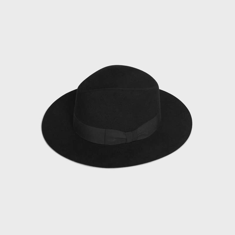 Black Celine fedora in felt Hat | CL-591722